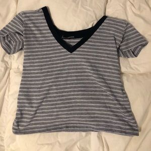 Brandy Melville Blue Striped T-Shirt